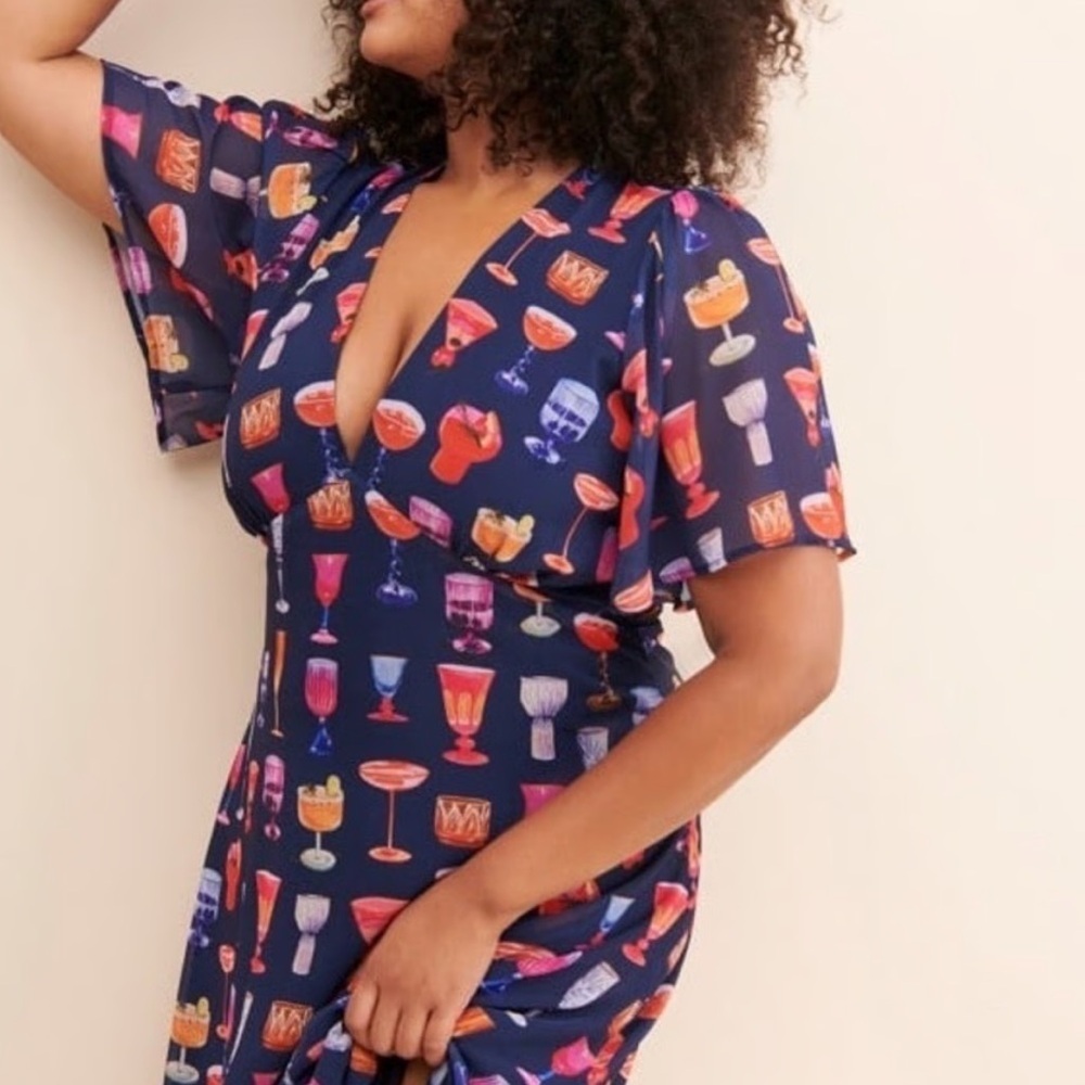 LISA SAYS GAH cocktail print dress - Picture 2 of 11